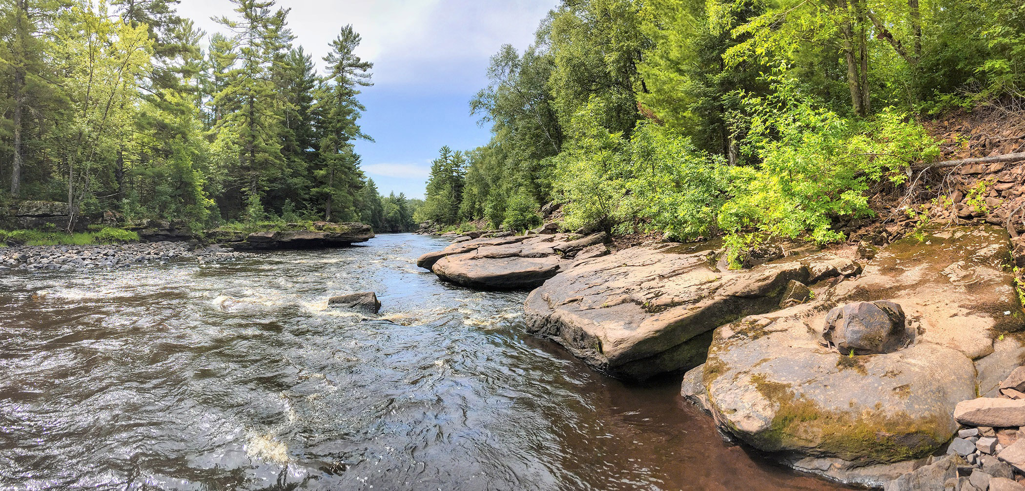 The Kettle River in Carlton County.